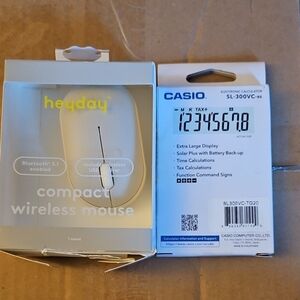 Heyday Wireless Mouse and Casio Calculator Set
